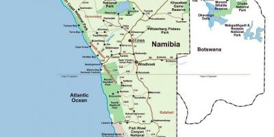 Мапата на Намибија